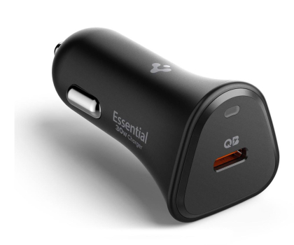 Ładowarka do smartfonów Spigen Ładowarka samochodowa Essential 2xUSB 30W Czarna